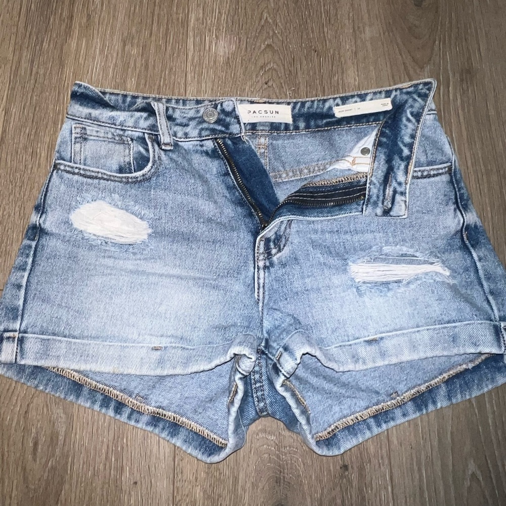 Mom denim shorts